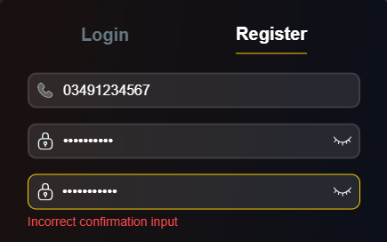 T7777 Register Error
